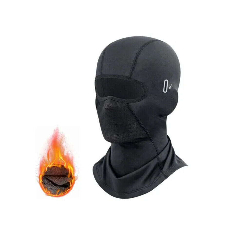 ( Black) Winter Thermal Motorcycle Balaclava Windproof Ski Full Face Mask Hood Helmet Hat Black,Not,Specified 970447364969