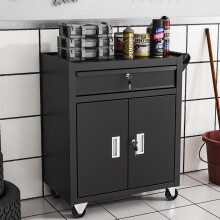 Roller Tool Cabinet Drawer Storage Chest Swivel Garage Workshop Garden Tools Box
