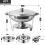(4 pack, 4 QT/3.5L) Round Chafing Dish Buffet Server Stainless Steel 7