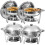 (4 pack, 5 QT/5.5L) Round Chafing Dish Buffet Server Stainless Steel 1