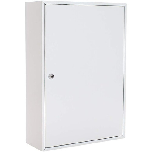 NEW-OPENED BOX Rottner Large Key Cabinet Wall Mounted with Key Hooks - White (200 Keys)