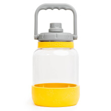 Asobu Tritan Water Bottle with Dog Bowl Mustard 1.5 Litre