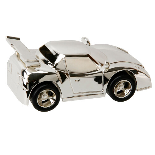 Silver Plated Sports Car Money Box