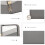 (Grey) Mixed Colour Women's Leather Look Clutch Purse 6