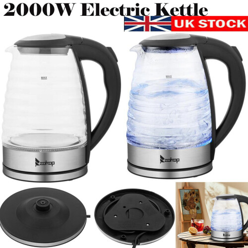 2000W 1.8L Electric Glass Water Kettle Fast Boiling