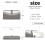 (Grey) Mixed Colour Women's Leather Look Clutch Purse 7
