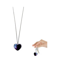 Voice Activated Recorder Necklace/Keychain, 24H Battery, 100H Storage