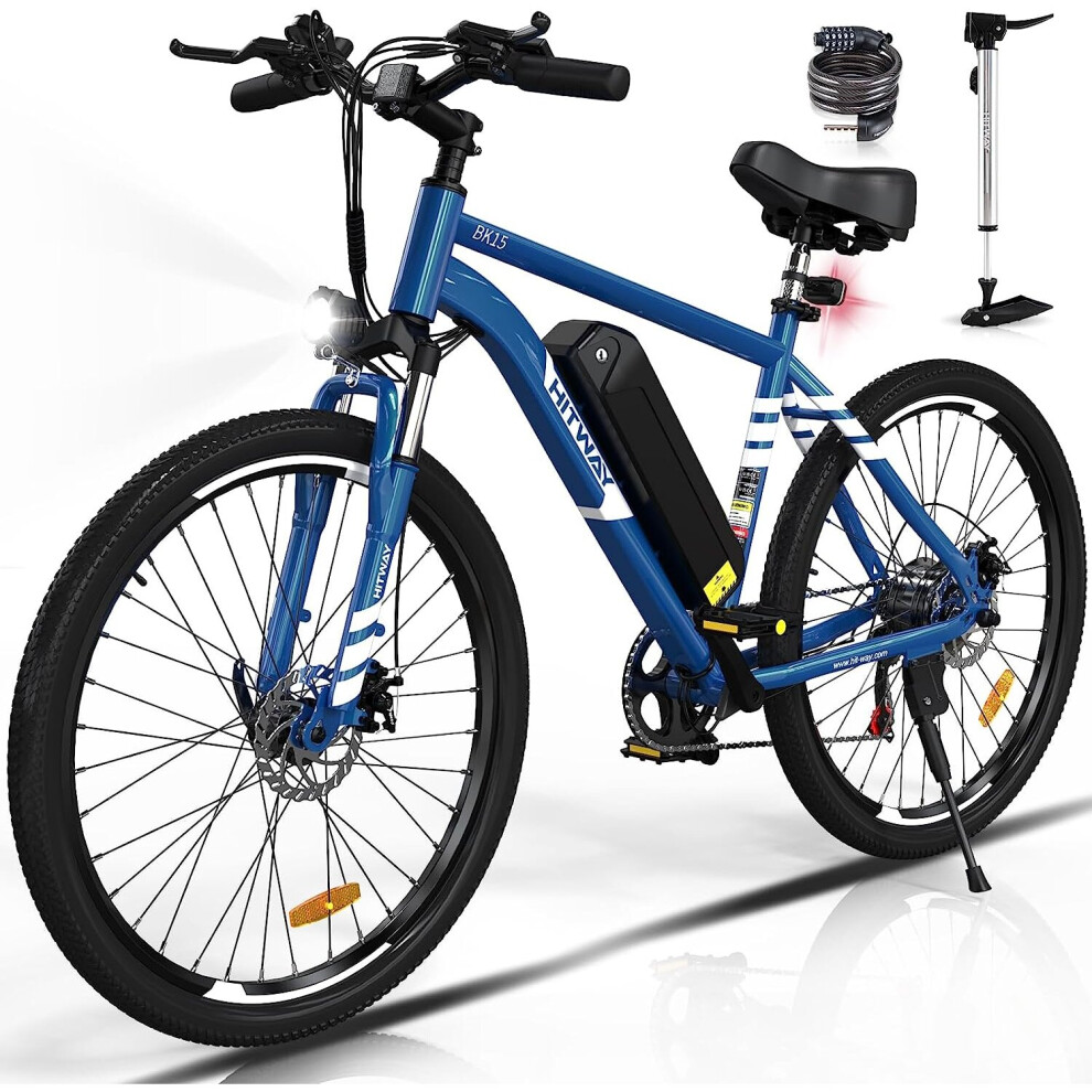 HITWAY E-Bike 26" Electric Bike 36V 11.2Ah Removable Battery,7 Speed, Range 35-90km