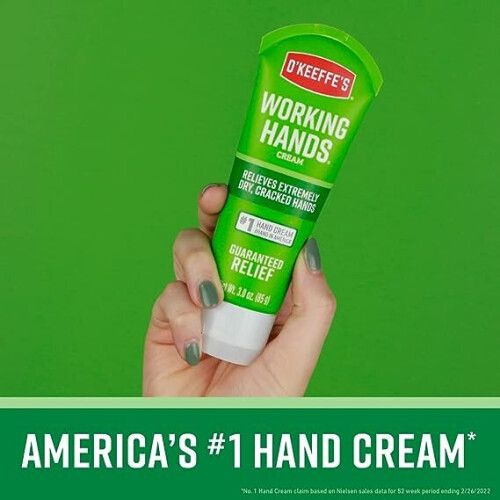 O'Keeffe's Working Hands 80ml – For Extremely Dry Hands, Instant Moisture & Protective Barrier (Code: Hand Cream for Extremely Dry, Cracked Hands) 1