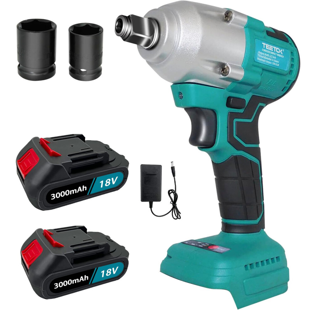 Replace for Makita DTW285RTJ Cordless Impact Wrench Driver Drill+2Sockets+2Battery+Charger