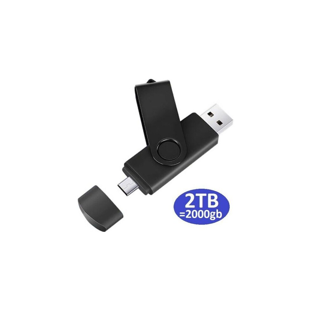 2TB TYPE-C USB 2 in 1 Flash Thumb Drive Memory Stick Samsung/Android/PC/Mac