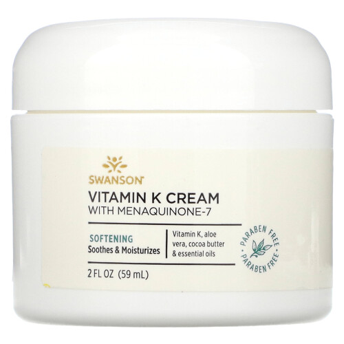 Swanson, Vitamiini K Kreama Menaquinone-7, 2 fl oz (59 ml)
