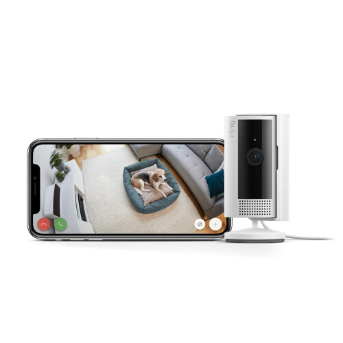 Ring Indoor Camera 2nd Gen Plug-in indoor Security Cam 1080p HD Video