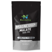 Nutrality Magnesium Malate 1000mg - 180 Vegan Capsules High Potency