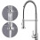 Chrome Monobloc Kitchen Sink Mixer Tap Swivel and Spring Spout 1