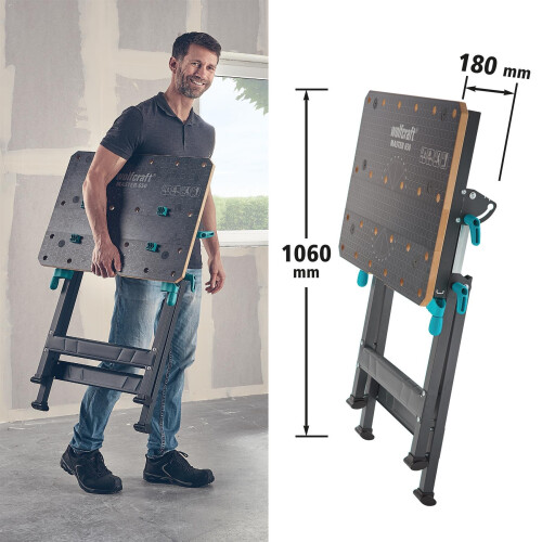wolfcraft wolfcraft Master 650 ERGO Height-adjustable Clamping and Working Table 2