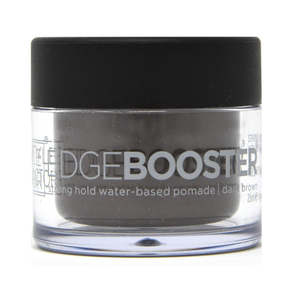 Style Factor Edge Booster Hideout Hair Pomade Hold color gel 08oz Natural Black (Dark Brown)