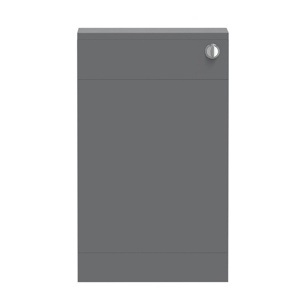 NRG 500mm Gloss Grey BTW Back To Wall WC Unit Bathroom Furniture Flat Pack