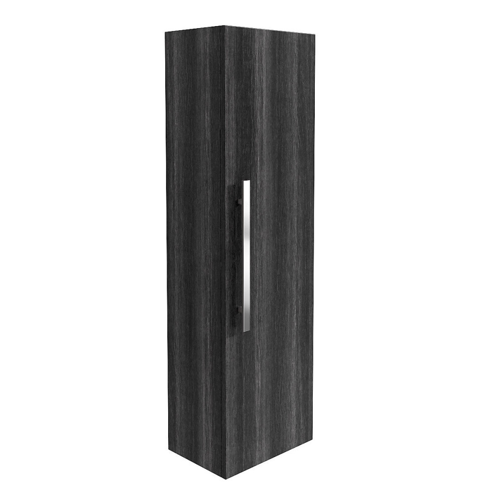 NRG 1200mm Grey Bathroom Wall Mounted High Cabinet Tall Storage Unit Flat Pack