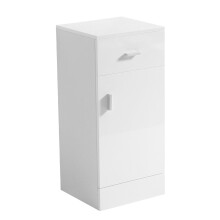 NRG 300mm Gloss White Bathroom Soft Close Cupboard and Drawer Storage Furniture Unit