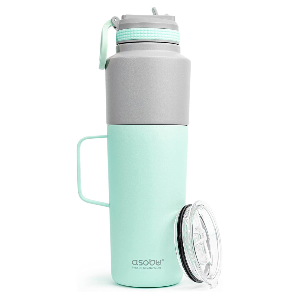 Asobu Stainless Steel Twin Pack Water Bottle Mint 591Ml/ 887Ml Not,Specified