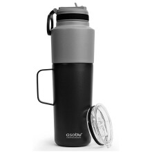 Asobu Stainless Steel Twin Pack Water Bottle Black 591ml/ 887ml