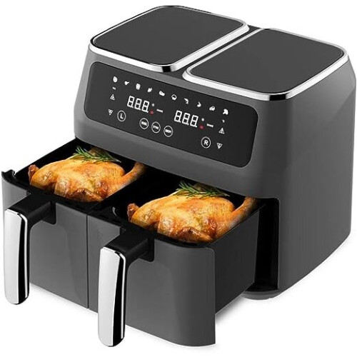 UR CHOICE Air Fryer 8L Dual Zone Digital 6in1 Cooking Air Fry, Max