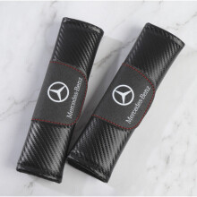 2Pcs MERCEDES BENZ Car Seat Belt Safety Shoulder Pad Cushion Cover