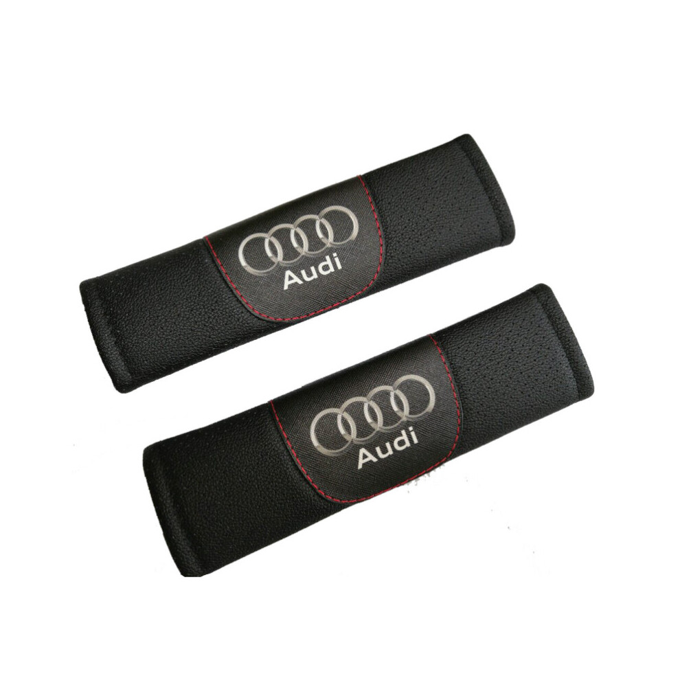 Audi Car Seat Belt Cover 2Pcs Safety Shoulder Pad Cushion Cover