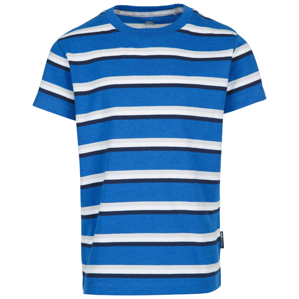 (9-10 Years, Blue Base) Trespass Boys Tshirt Short Sleeve Upscale