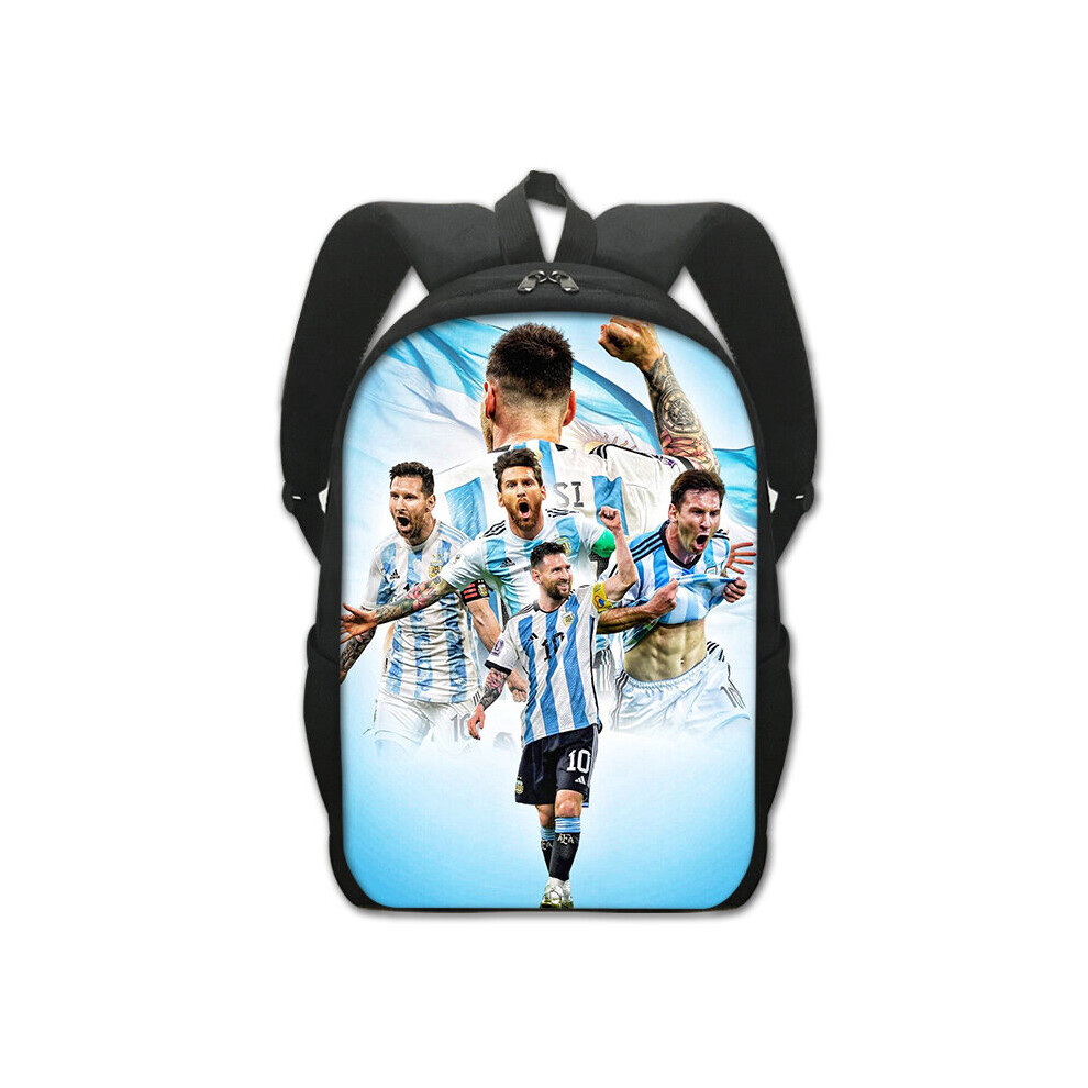 (Y7) Messi Printed Backpack Student School Bag Travelling Shoulder Bag