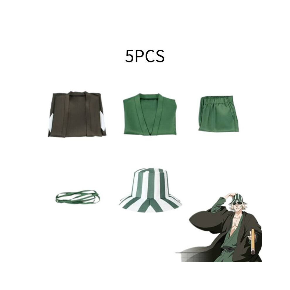 XXL Anime Bleach Cosplay Urahara Kisuke Costume Men Green Outfits Halloween Party on OnBuy