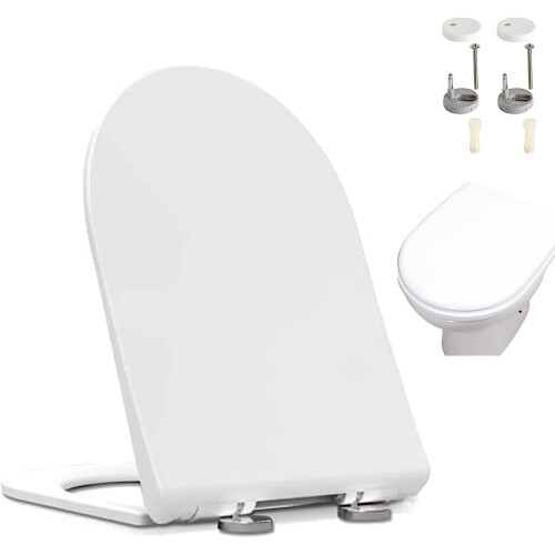 SCHÜTTE - Coperchio WC In Duroplast Ultra Resistente Con Cerniere Metalliche - Foto 12