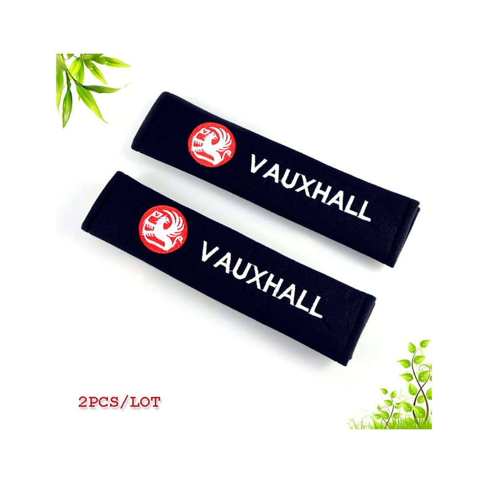 VAUXHALL Embroidered Seat Belt Pads, High Quality Brand logo 2 pcs