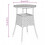 VidaXL vidaXL Solid Wood Acacia Garden Table Ø60 cm and Poly Rattan Grey Patio Table 6