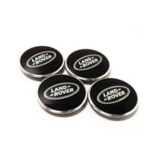 4pcs 63mm Land Rover Wheel Center Hub Caps Badge Emblem Cover Black