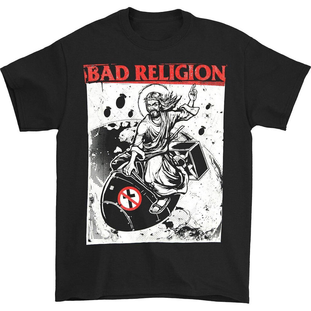 Sibeinuo (Xl) Bad Religion Atomic Jesus T-Shirt Black