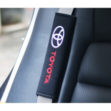 TOYOTA Embroidered Seat Belt Pads, High Quality Brand logo 2 pcs
