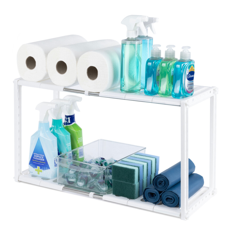 Under Sink Storage Caddy - Adjustable and Extendable