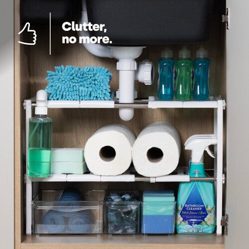 LIVIVO LIVIVO Adjustable Under Sink Storage & Organiser 2