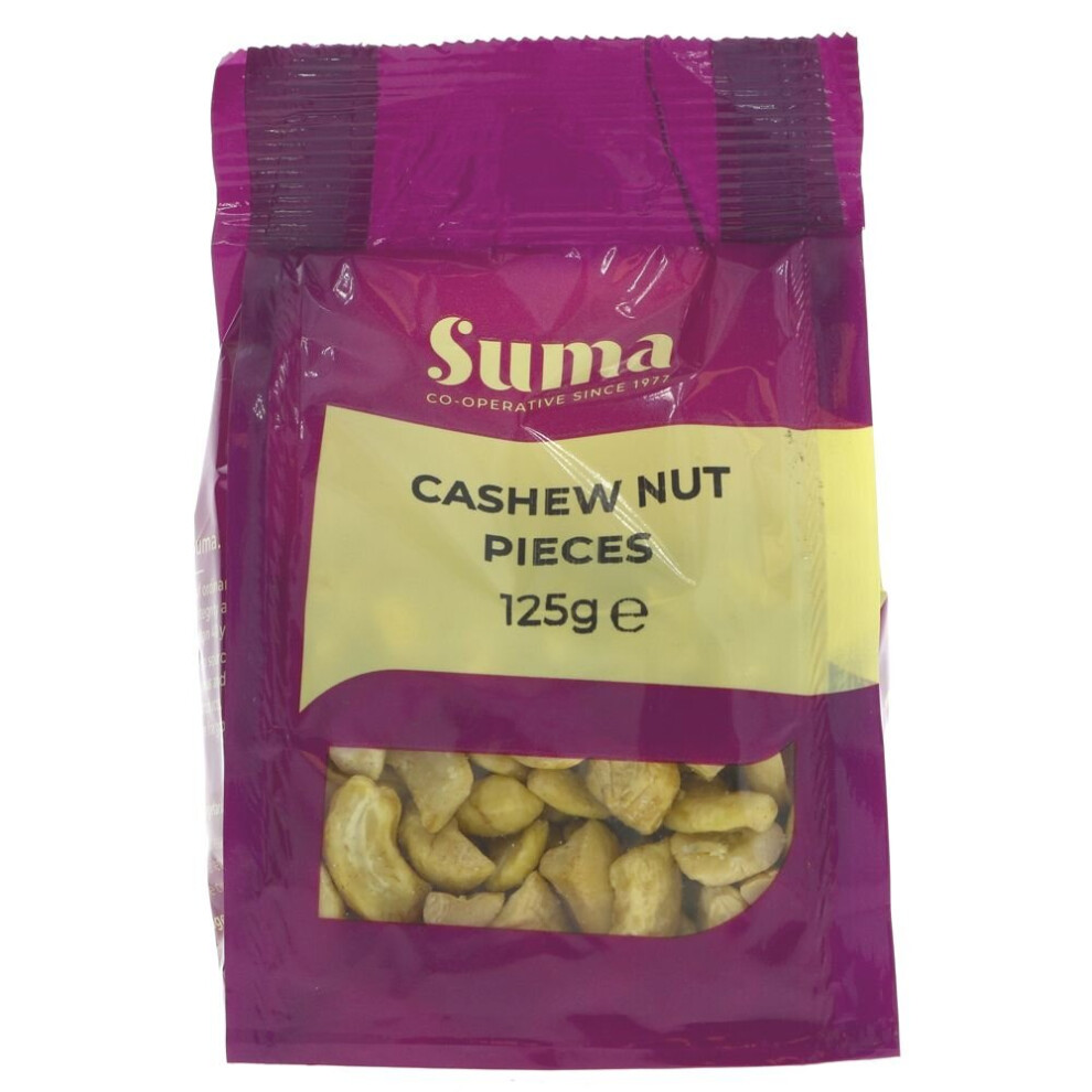 Suma Cashew - Large Pieces 125g (Pack of 6)