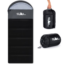 (400GSM, Black) SAIL 'One' Sleeping Bag 3-4 Season