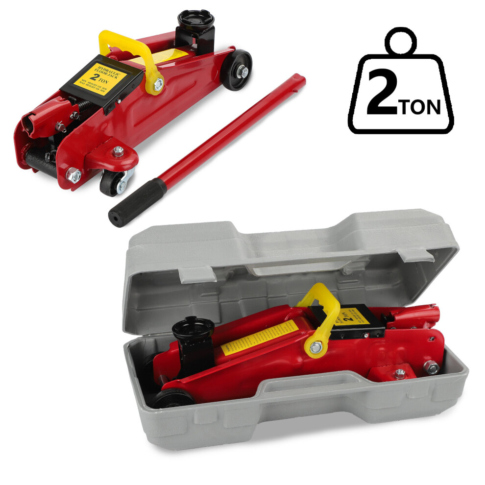2T Tonne Trolley Jack Hydraulic Lifting Floor Jack Red