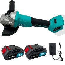 Cordless Brushless125mm Angle Grinder+2Battery+Charger-Replace Makita