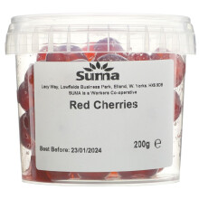 Suma Cherries Glace - Dark Red 200g (Pack of 6)