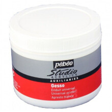 Pebeo Studio White Gesso Artist Paint Primer Base Coat 500ml