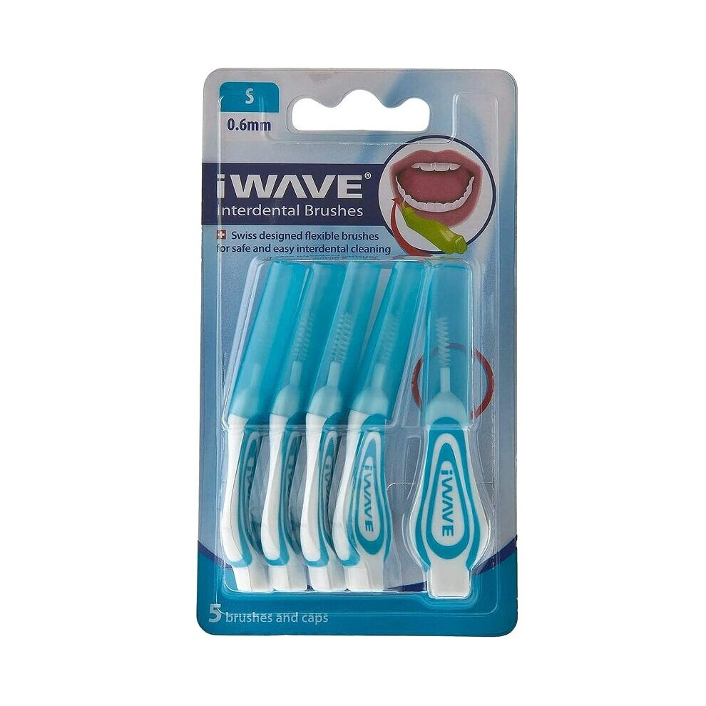 Iwave Blue Interdental Brush 0.60Mm - Pack Of 5 Brushes