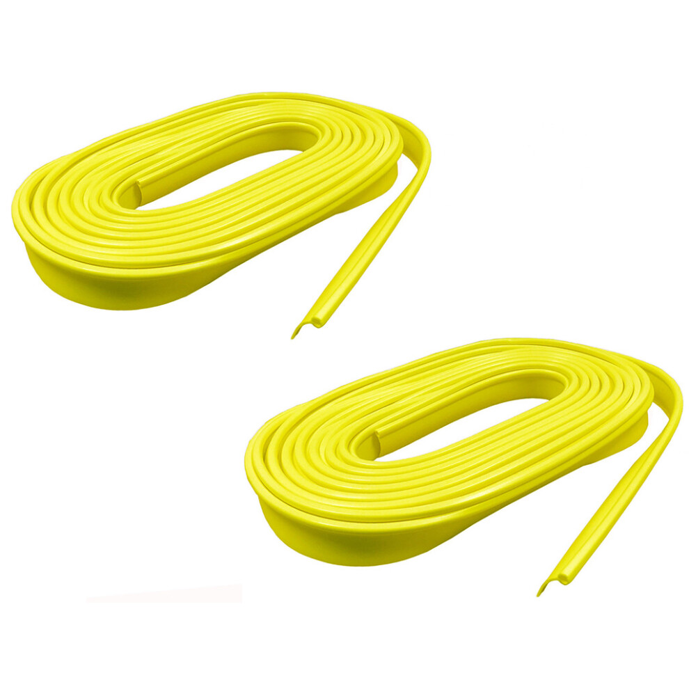 (Yellow, 2 Strips (24M)) Caravan Awning Rail Protector Strips