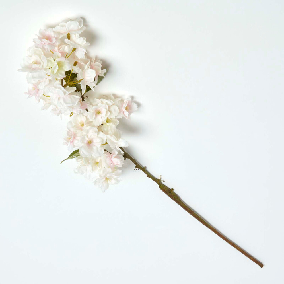 Homescapes Artificial Cherry Blossom Flower Single Stem 78 Cm Pink