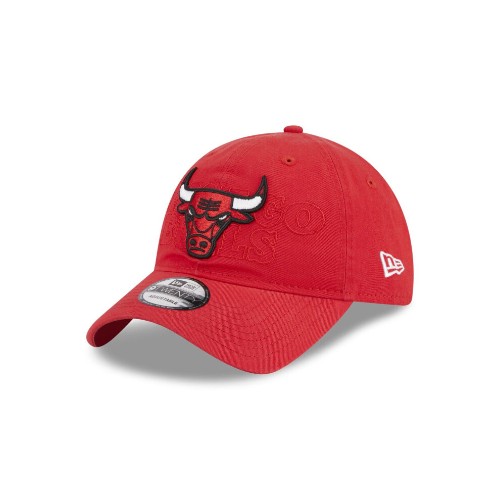 New Era Mens NBA Draft 9Twenty Adjustable Cap ~ Chicago Bulls Red